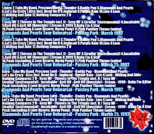 Prince & the New Power Generation/MN,USA 1992 Rehearsals Sound & Vision - Image 2