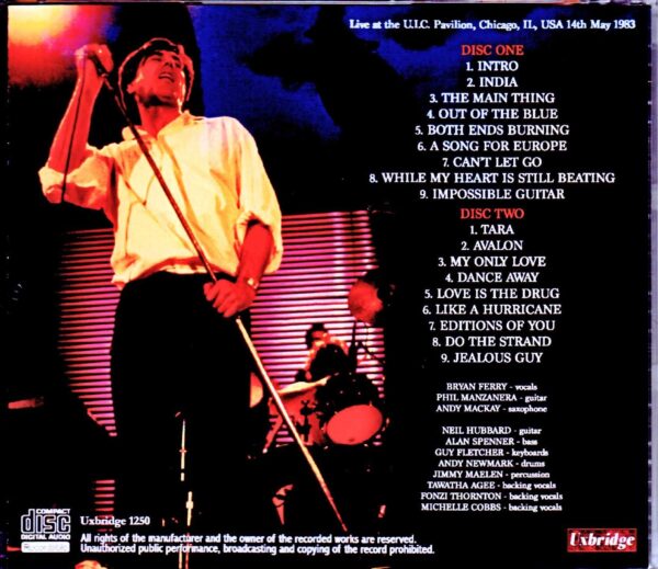 Roxy Music/IL, USA 1983 - Image 2