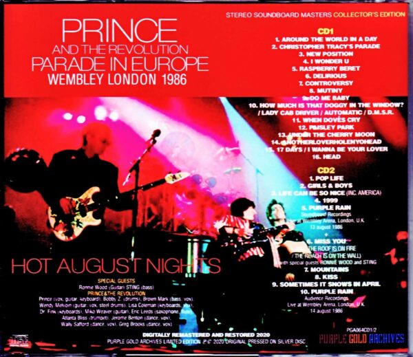 Prince and the Revolution/London,UK 1986 2Days Complete - Image 2