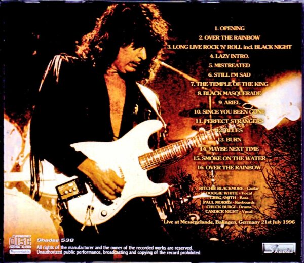 Ritchie Blackmore's Rainbow/Germany 1996 - Image 2
