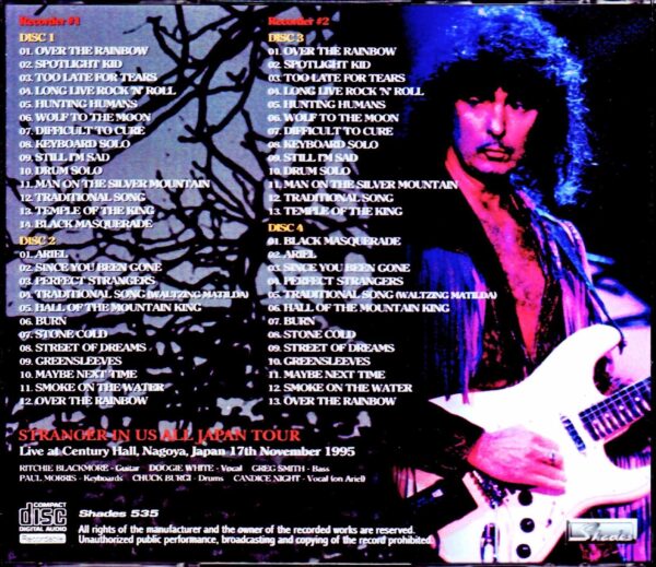 Ritchie Blackmore's Rainbow/Aichi,Japan 1995 2Versions - Image 2