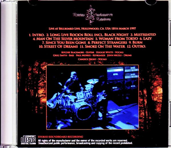 Ritchie Blackmore's Rainbow/CA,USA 1997 Radio Broadcast - Image 2