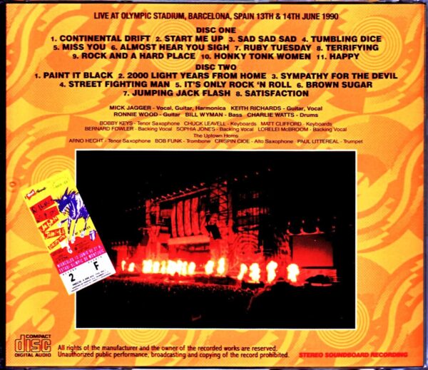 Rolling Stones/Spain 1990 2Days Upgrade - Image 2