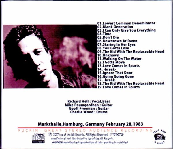 Richard Hell/Germany 1983 Upgrade - Image 2