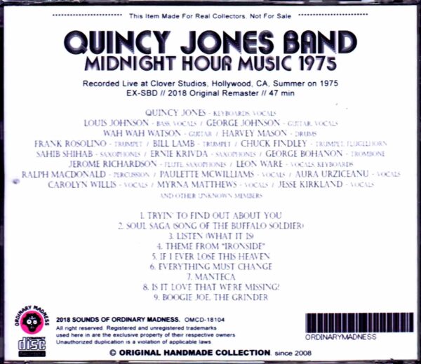 Quincy Jones Band/CA, USA 1975 - Image 2