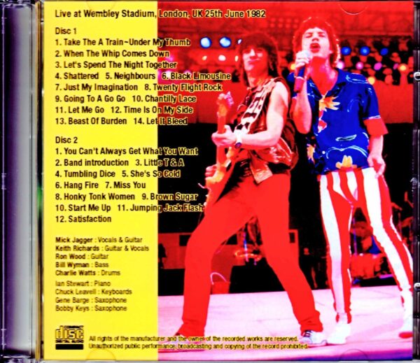 Rolling Stones/London,UK 6.25.1982 Analog LP - Image 2