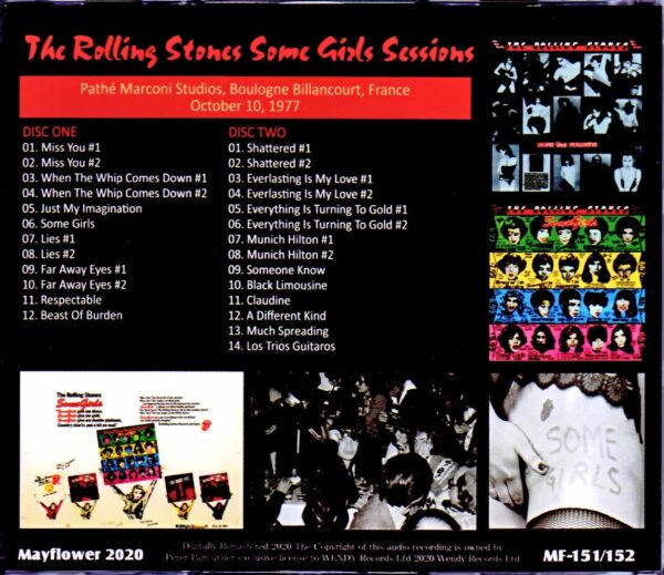 Rolling Stones/Onnatachi Some Girls Outtakes Sessions France 10.10.1977 - Image 2