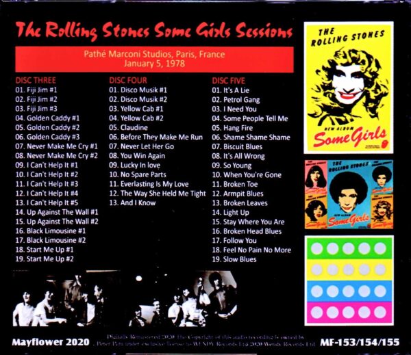 Rolling Stones/Onnatachi Some Girls Outtakes Sessions France 1.5.1978 - Image 2