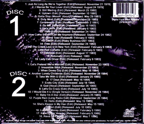 Prince/7 inch Edit Version 1978-1985 - Image 2