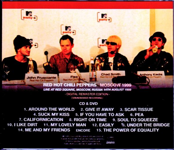 Red Hot Chili Peppers/Russia 1999 S&V - Image 2