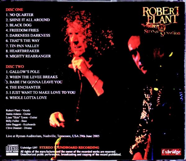 Robert Plant/TN,USA 2005 - Image 2