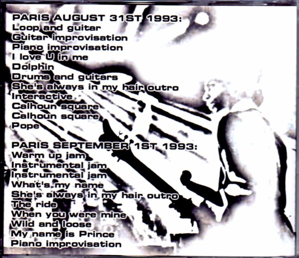 Prince/France 1993 Rehearsals 2Days - Image 2