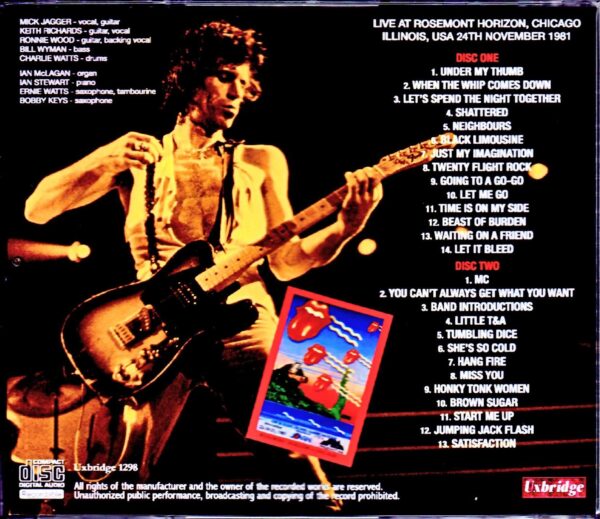 Rolling Stones/IL,USA 11.24.1981 - Image 2