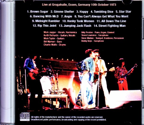 Rolling Stones/Germany 10.10.1973 Remastered - Image 2