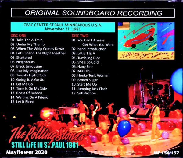 Rolling Stones/MN,USA 1981 - Image 2