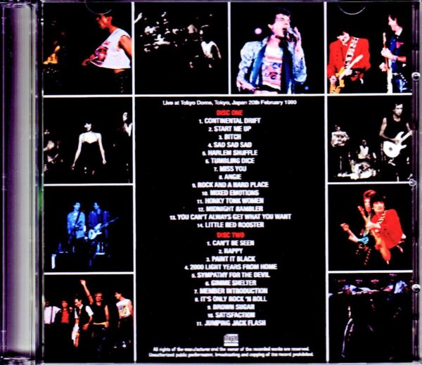 Rolling Stones/Tokyo,Japan 2.20.1990 - Image 2