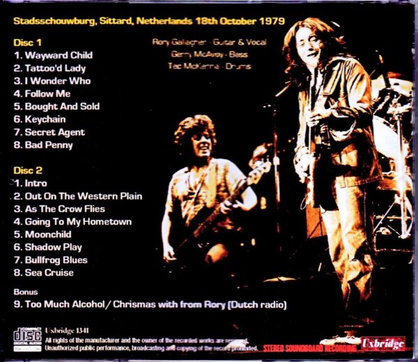 Rory Gallagher/Netherlands 1979 - Image 2