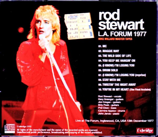 Rod Stewart/CA,USA 1977 Mike Millard Master Tapes - Image 2