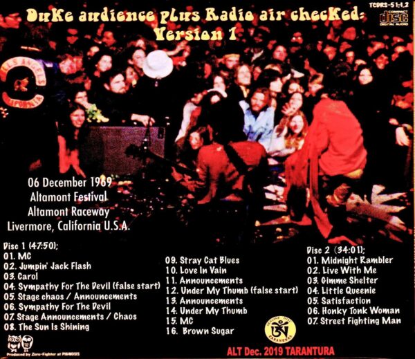 Rolling Stones/The Tragedy of Altamont Version1 CA,USA 1969 - Image 2