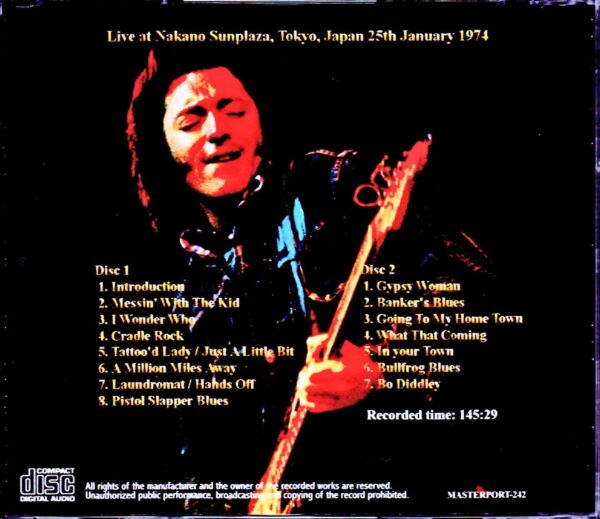 Rory Gallagher/Tokyo,Japan 1.25.1974 - Image 2