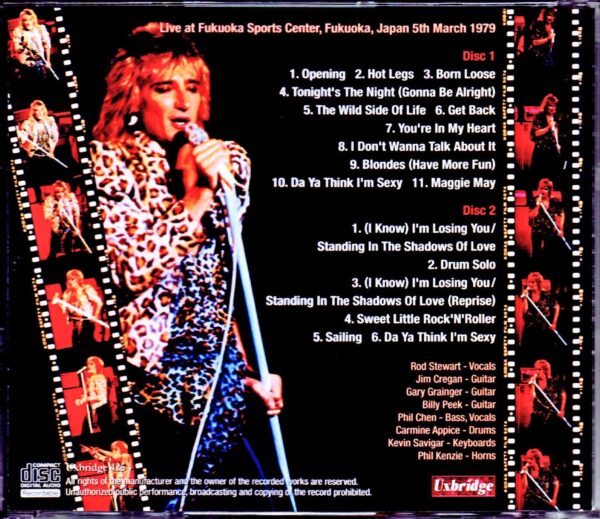 Rod Stewart/Fukuoka,Japan 1979 - Image 2