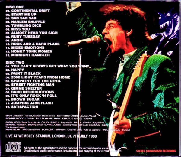 Rolling Stones/London,UK 7.7.1990 Complete Broadcast - Image 2