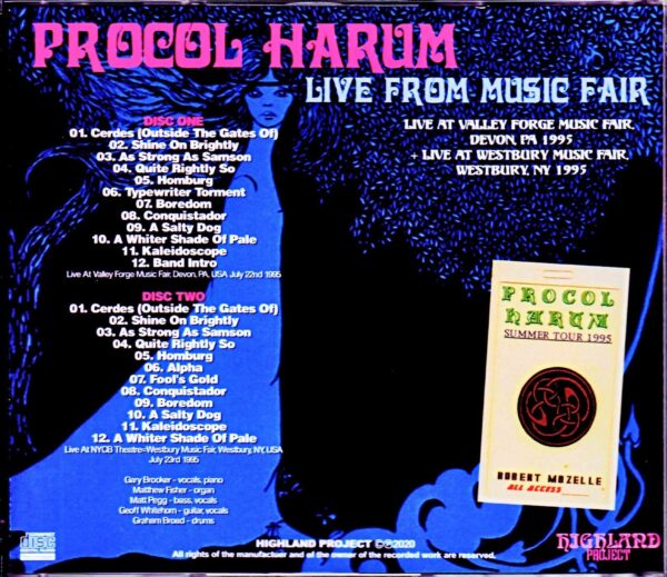 Procol Harum/PA, USA 1995 & more - Image 2