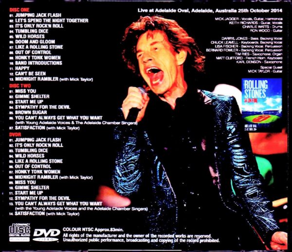 Rolling Stones/Austria 10.25.2014 Complete S & V - Image 2