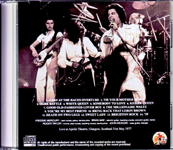 Queen/Scotland,UK 5.31.1977 - Image 2