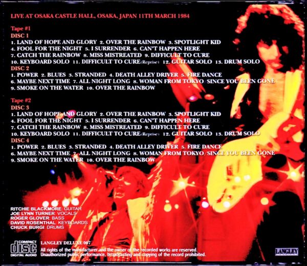 Rainbow/Osaka,Japan 3.11.1984 Complete 2Source - Image 2