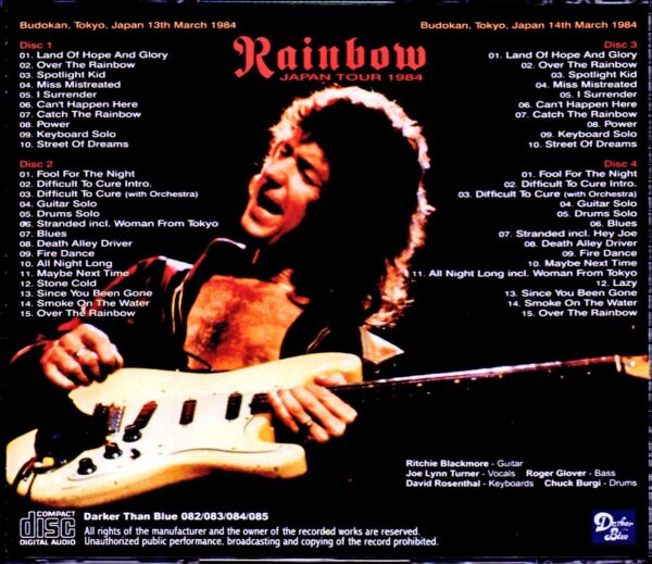 Rainbow/Tokyo,Japan 1984 2Days - Image 2