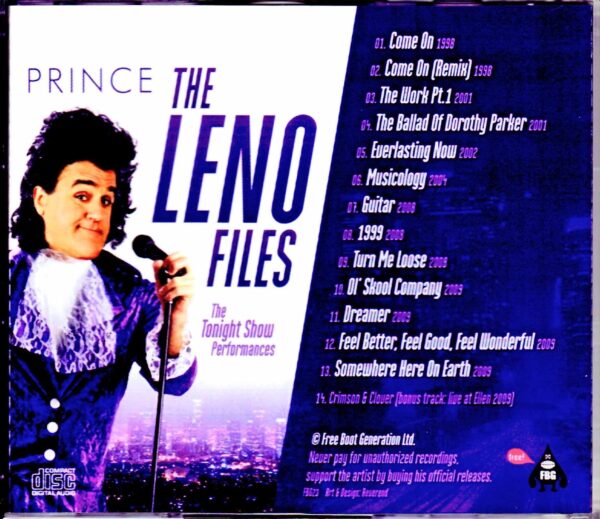 Prince/Jay Leno's Tonight Show The Leno Files S & V - Image 2