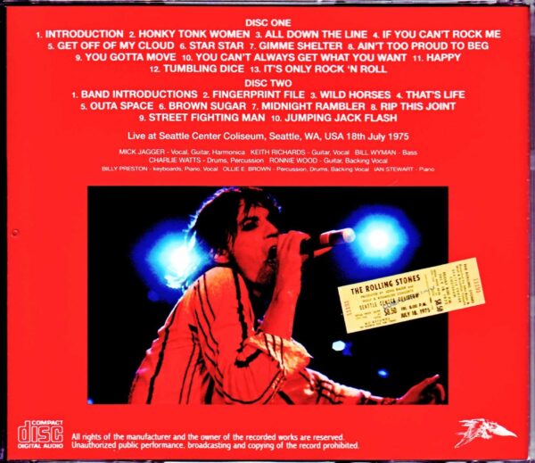 Rolling Stones/WA, USA 1975 Upgrade - Image 2