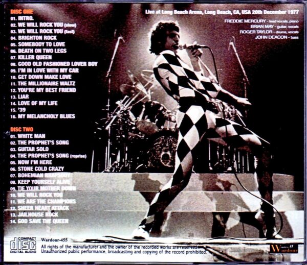 Queen/CA,USA 12.20.1977 Mike Millard Master Upgrade - Image 2