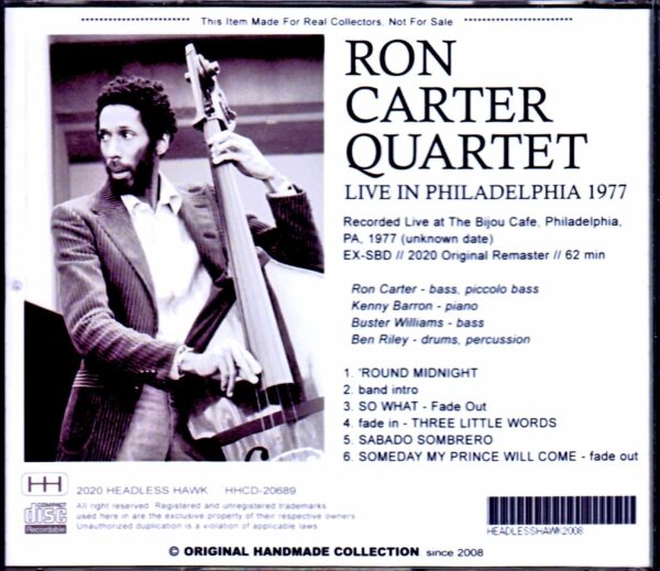 Ron Carter Quartet,Kenny Barron/PA,USA 1977 - Image 2