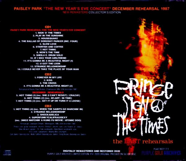 Prince/Sign O Times Last Rehearsals 1987 - Image 2