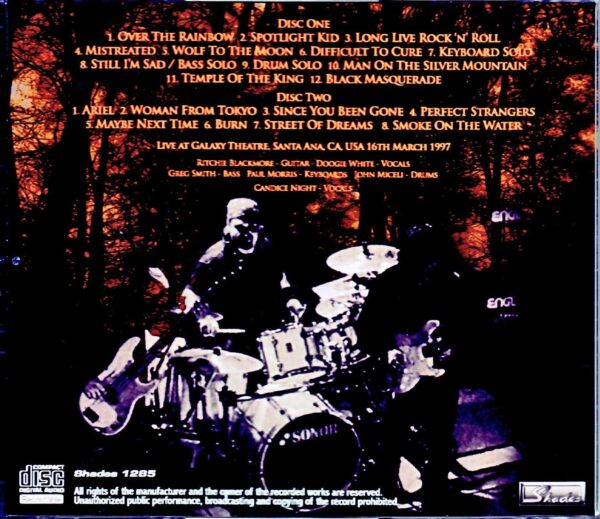 Ritchie Blackmore's Rainbow/CA,USA 3.16.1997 - Image 2