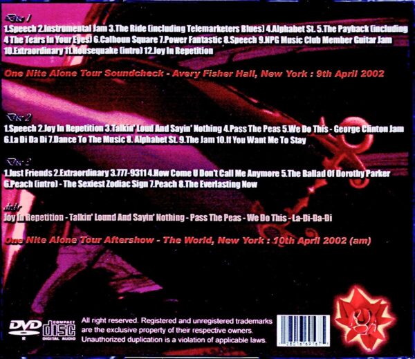 Prince/NY 2002 Soundcheck & 2Shows - Image 2