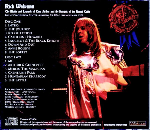 Rick Wakeman/CA,USA 1975 Mike Millard Master Tapes - Image 2