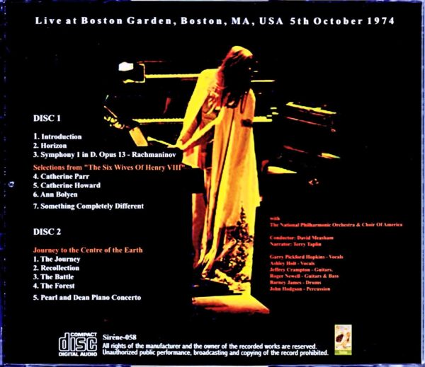 Rick Wakeman/MA,USA 1974 Complete - Image 2