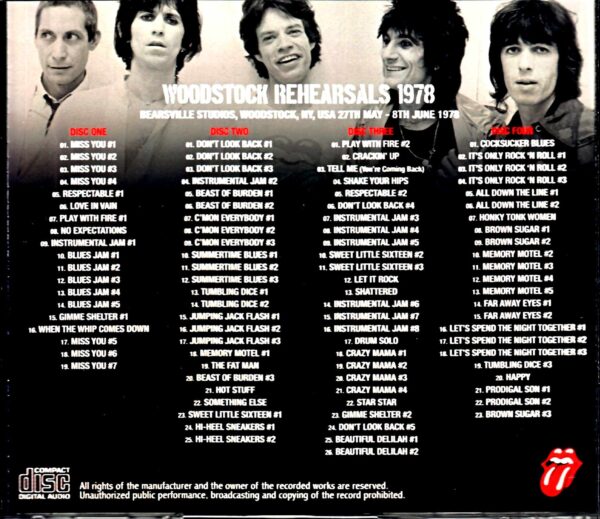 Rolling Stones/NY,USA 1978 Rehearsals Upgrade - Image 2