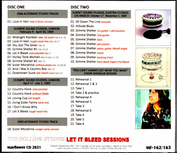 Rolling Stones/Let it Bleed Studio Recording Sessions 1968-1969 - Image 2