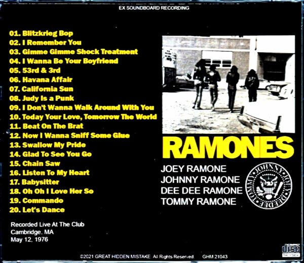 Ramones/MA, USA 1976 - Image 2