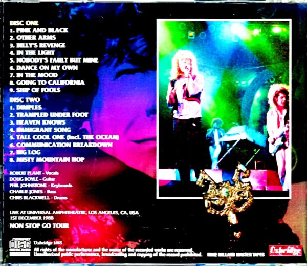 Robert Plant/CA,USA 1988 Mike Millard Master Tapes - Image 2