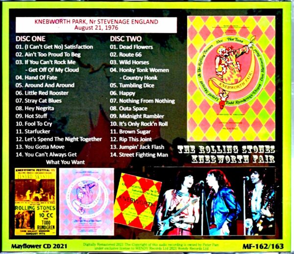 Rolling Stones/Knebworth Fair Complete Edition England,UK 1976 Complete - Image 2