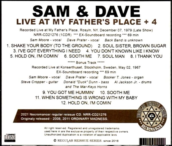 Sam & Dave/NY,USA 1979 Late Show & more - Image 2