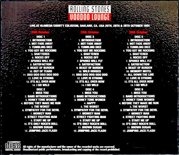 Rolling Stones/CA,USA 1994 3Days - Image 2