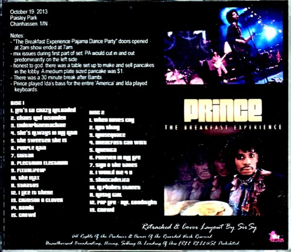 Prince 3rdeyegirl/MN,USA 10.19.2013 & more - Image 2