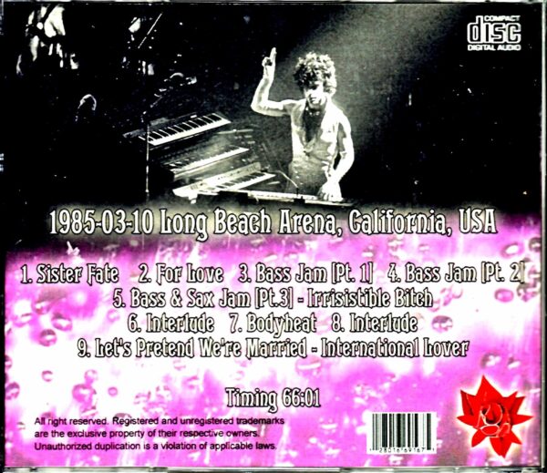 Prince & the Revolution/CA,USA 3.10.1985 Soundcheck - Image 2
