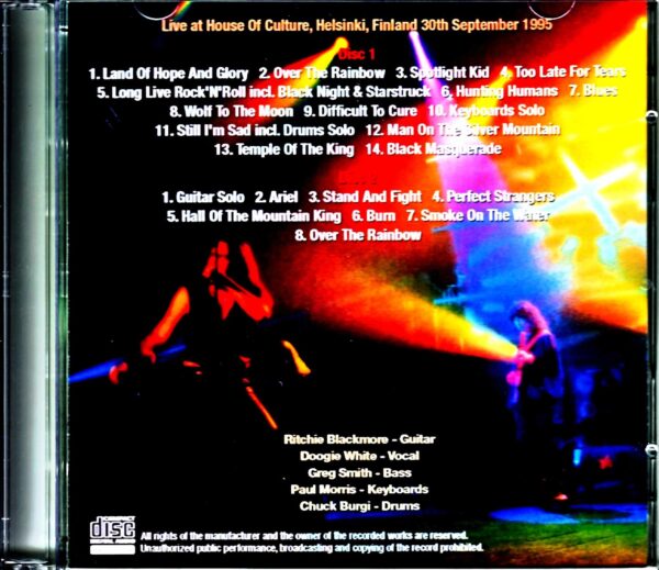 Ritchie Blackmore's Rainbow/Finland 9.30.1995 - Image 2